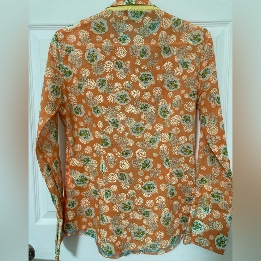 georg ROTH RUFFLE AND RIBBON SHIRT - Size XS - Picture 2 of 11